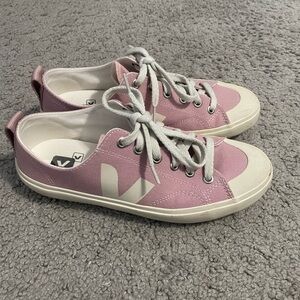 Pink Canvas Vejas Size 7